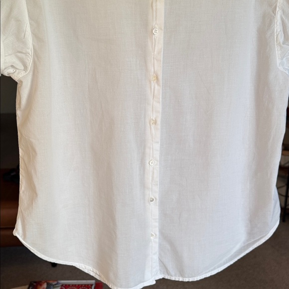 Xirena White Channing Button Down Short Sleeve Shirt XS Premium Designer - Picture 6 of 9